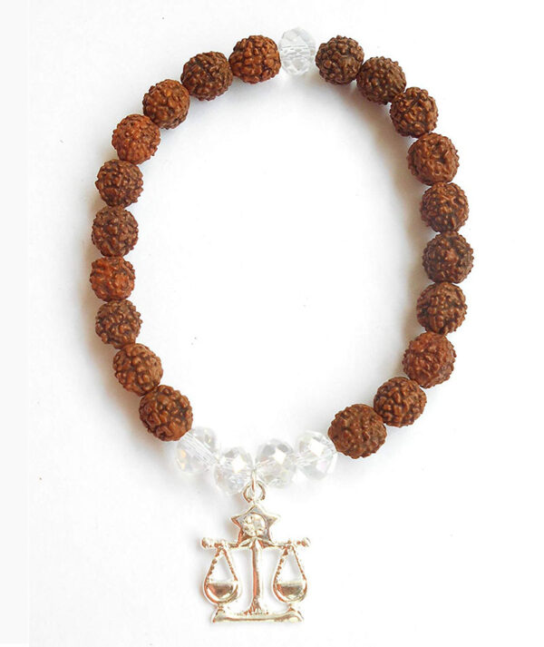 Libra Zodiac Rudraksha Bracelet